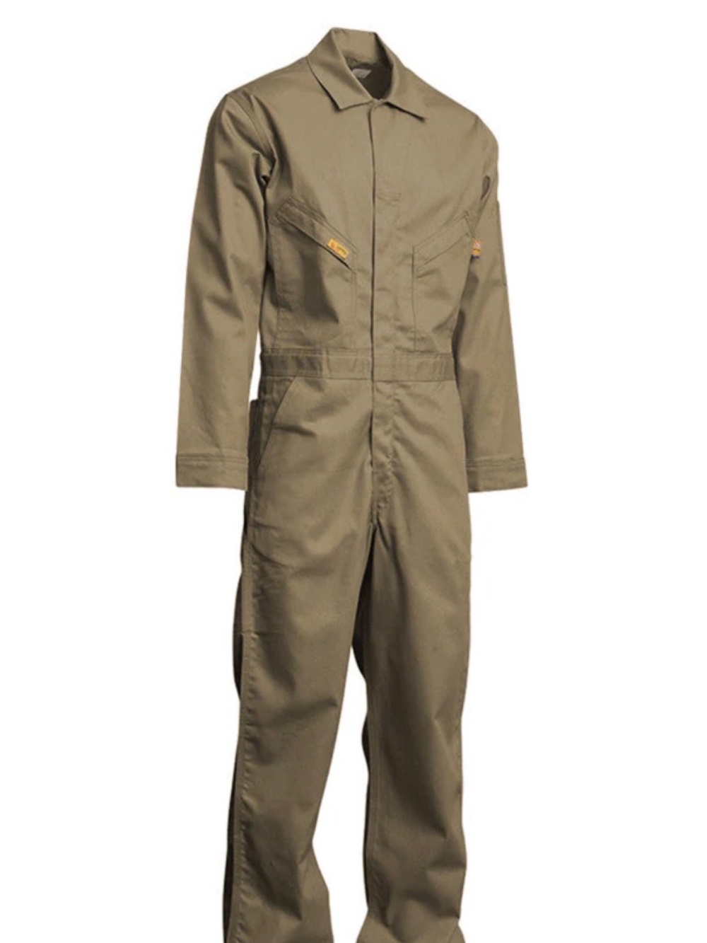 Mens khaki LAPCO FRC Jumpsuit Workwear, Medium Mechanic, Refinery Preowned